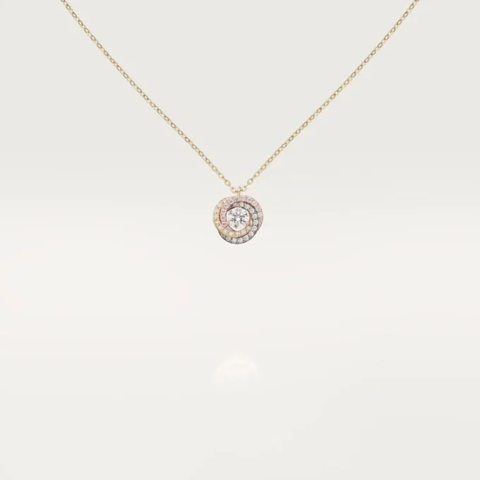 Přívěsek Trinity, 1 diamant, pavé