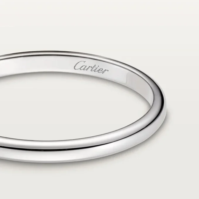 Snubní prsten 1895 – platina – Cartier
