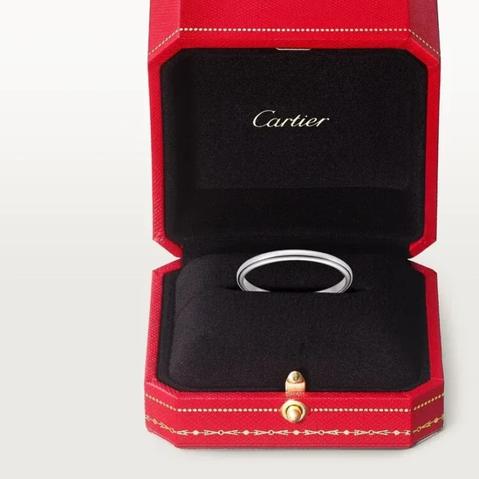 Snubní prsten 1895 – platina – Cartier