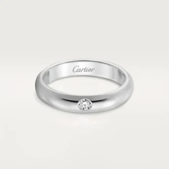 Snubní prsten 1895 – platina, diamant – Cartier