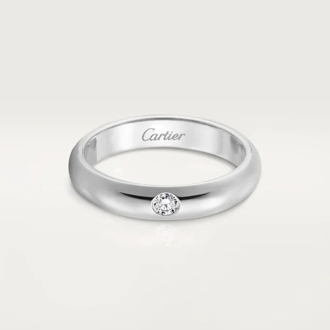 Snubní prsten 1895 – platina, diamant – Cartier