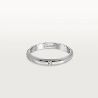 Snubní prsten 1895 – platina, diamant – Cartier