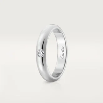 Snubní prsten 1895 – platina, diamant – Cartier