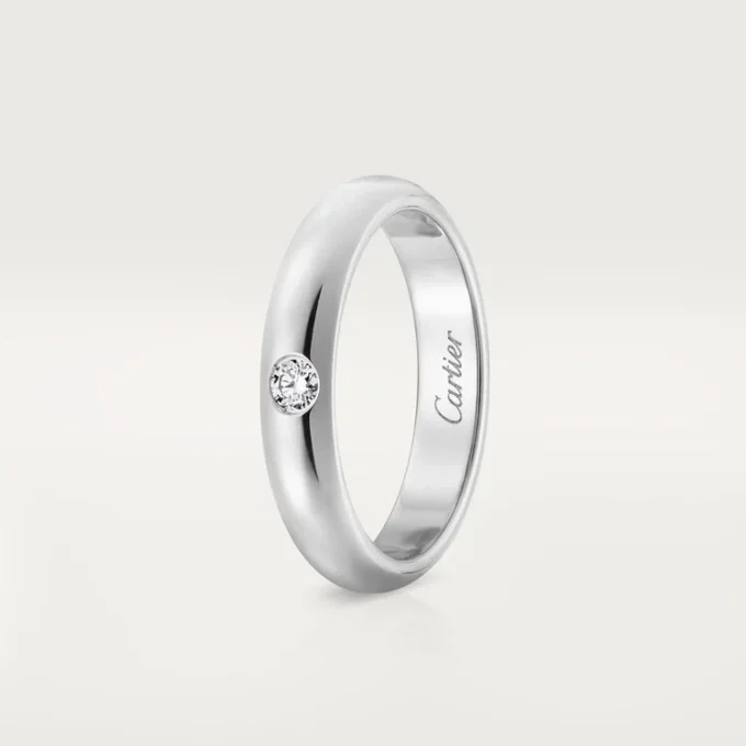 Snubní prsten 1895 – platina, diamant – Cartier