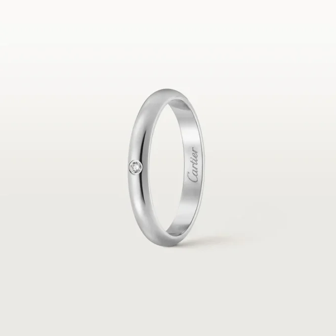 Snubní prsten 1895 – platina, diamant – Cartier