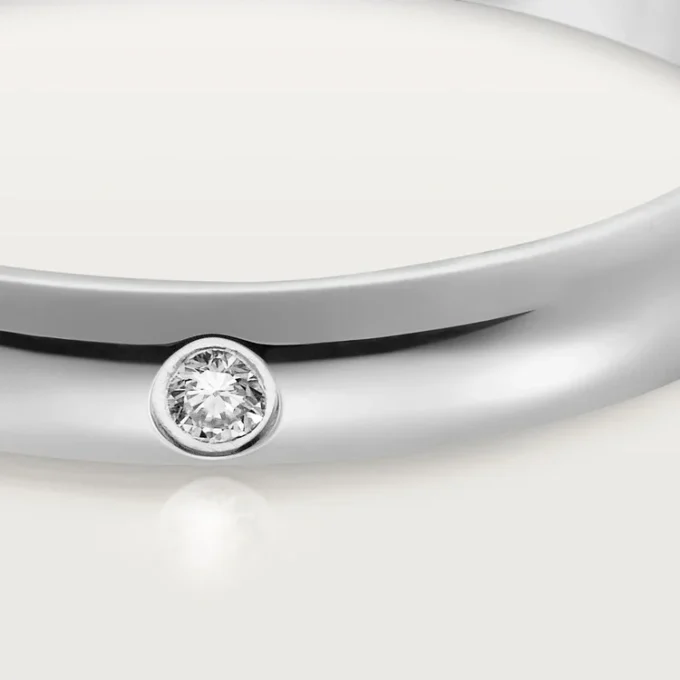 Snubní prsten 1895 – platina, diamant – Cartier