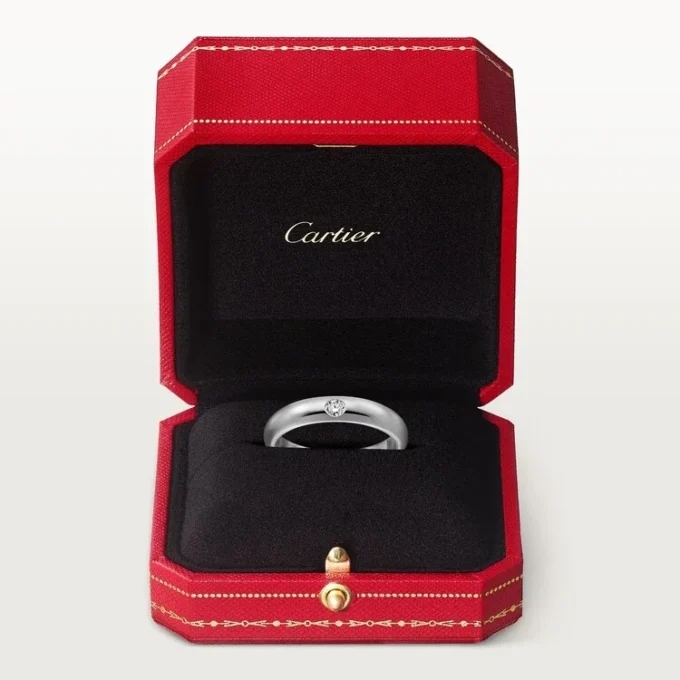 Snubní prsten 1895 – platina, diamant – Cartier