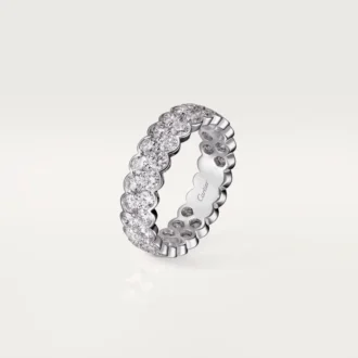 Snubní prsten Broderie De Cartier – bílé zlato, diamanty – Cartier