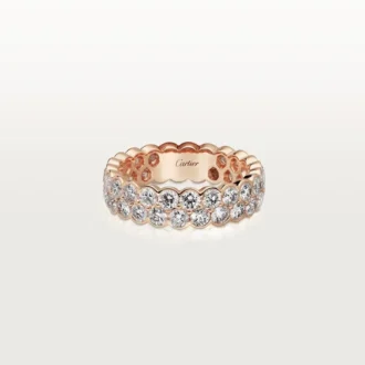 Snubní prsten Broderie De Cartier – růžové zlato, diamanty – Cartier