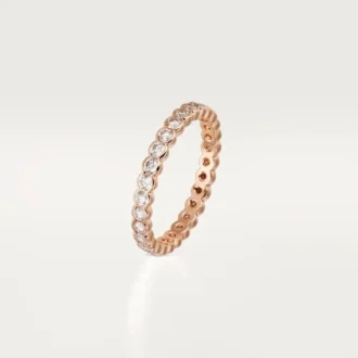 Snubní prsten Broderie De Cartier – růžové zlato, diamanty – Cartier