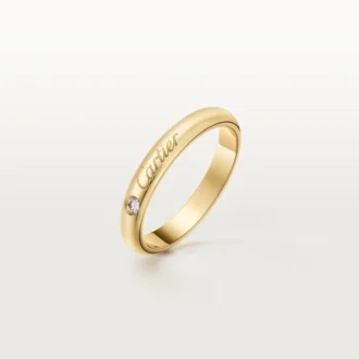 Snubní prsten C De Cartier, šířka 3 mm, 1 diamant