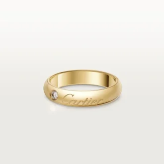 Snubní prsten C De Cartier, šířka 4 mm, 1 diamant