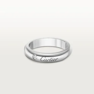 Snubní prsten C De Cartier, šířka 4 mm, 1 diamant