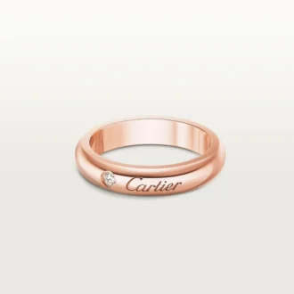 Snubní prsten C De Cartier, šířka 4 mm, 1 diamant