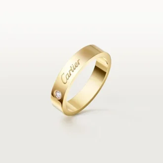 Snubní prsten C De Cartier, šířka 4 mm, 1 diamant