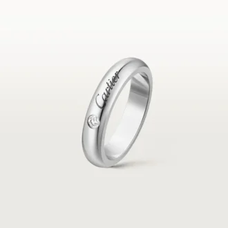 Snubní prsten C De Cartier, šířka 4 mm, 1 diamant