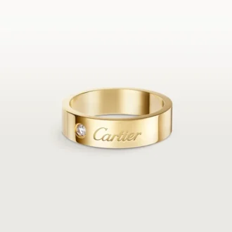 Snubní prsten C De Cartier, šířka 5 mm, 1 diamant