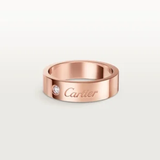 Snubní prsten C De Cartier, šířka 5 mm, 1 diamant