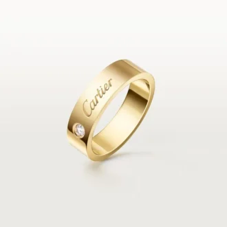 Snubní prsten C De Cartier, šířka 5 mm, 1 diamant
