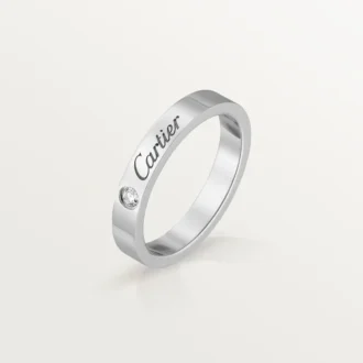 Snubní prsten C De Cartier – platina, diamant – Cartier