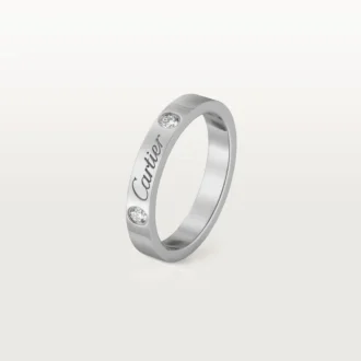 Snubní prsten C De Cartier – platina, diamanty – Cartier