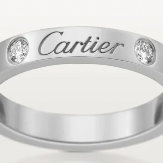 Snubní prsten C De Cartier – platina, diamanty – Cartier