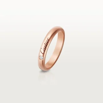 Snubní prsten C De Cartier – růžové zlato, diamant – Cartier