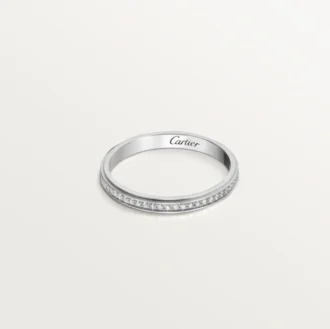 Snubní prsten Cartier D’amour – platina, diamanty – Cartier