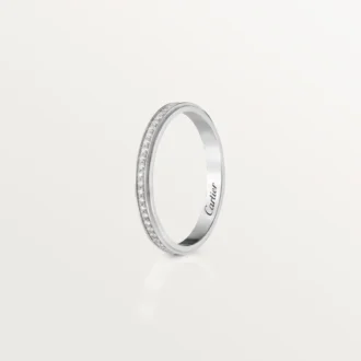 Snubní prsten Cartier D’amour – platina, diamanty – Cartier