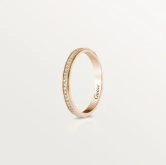Snubní prsten Cartier D’amour – růžové zlato, diamanty – Cartier