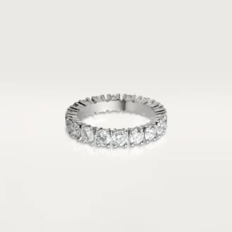 Snubní prsten Cartier Destinee, šířka 4,1 mm, s pavé
