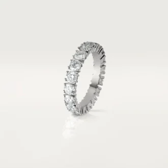 Snubní prsten Cartier Destinee, šířka 4,1 mm, s pavé