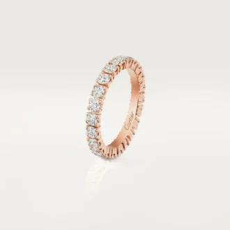 Snubní prsten Cartier Destinee – růžové zlato, diamanty – Cartier