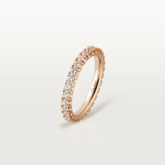 Snubní prsten Etincelle De Cartier, šířka 2,6 mm, s pavé