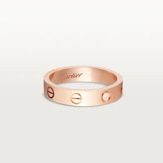 Snubní prsten Love, 1 diamant – růžové zlato, diamant – Cartier
