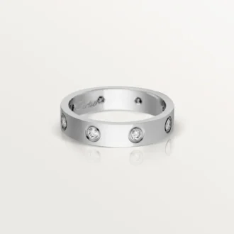 Snubní prsten Love, 8 diamantů – bílé zlato, diamanty – Cartier