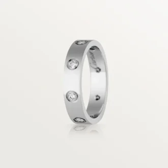 Snubní prsten Love, 8 diamantů – bílé zlato, diamanty – Cartier