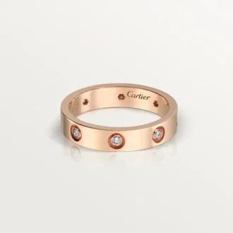 Snubní prsten Love, 8 diamantů – růžové zlato, diamanty – Cartier