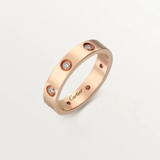 Snubní prsten Love, 8 diamantů – růžové zlato, diamanty – Cartier
