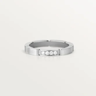 Snubní prsten Maillon Panthere – bílé zlato, diamanty – Cartier