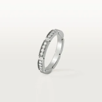 Snubní prsten Maillon Panthere – bílé zlato, diamanty – Cartier