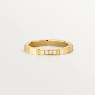 Snubní prsten Maillon Panthere – žluté zlato, diamanty – Cartier