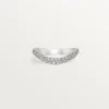 Snubní prsten Trinity Ruban – platina, diamanty – Cartier