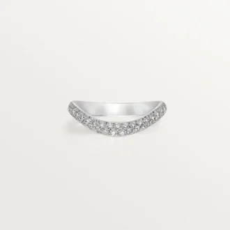Snubní prsten Trinity Ruban – platina, diamanty – Cartier