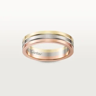 Snubní prsten Vendome Louis Cartier – bílé zlato, žluté zlato, růžové zlato – Cartier