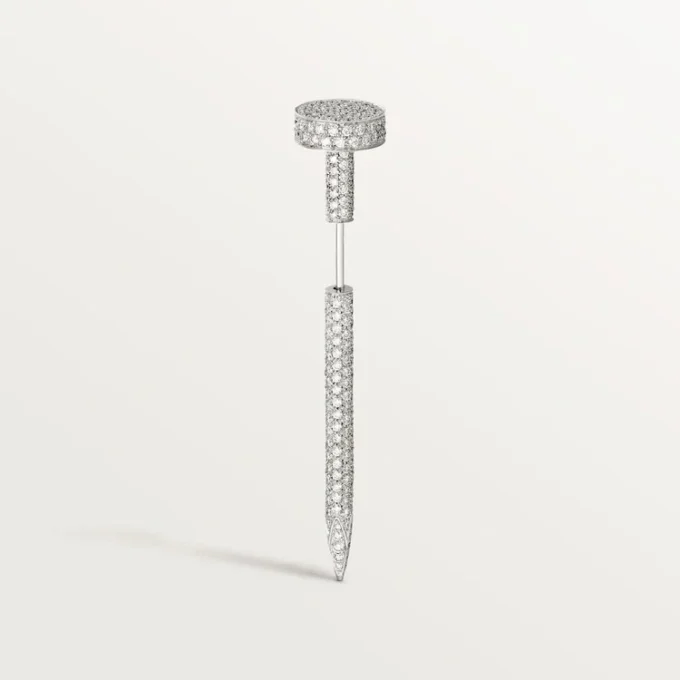 Spona na kravatu Juste Un Clou – bílé zlato a diamanty – Cartier