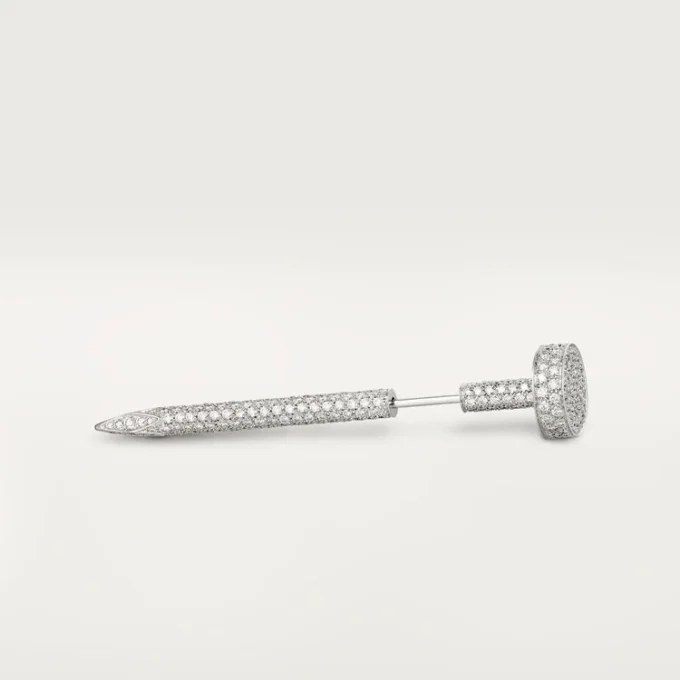 Spona na kravatu Juste Un Clou – bílé zlato a diamanty – Cartier